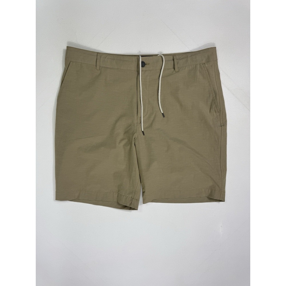 Faherty All Day Shorts Men's 38 (40x9) Beige Stretch Performance Casual